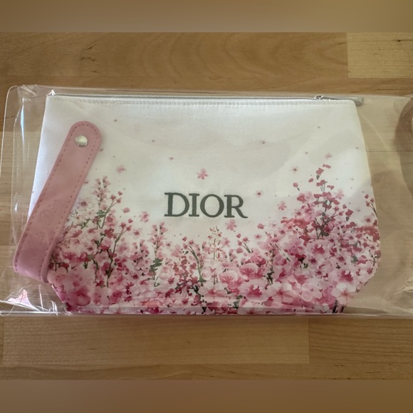 Christian Dior Limited Edition Pink Floral Wristlet Pouch - Picture 7 of 7